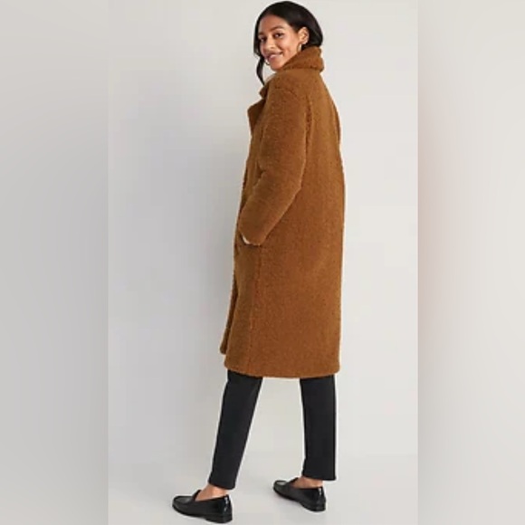 Women's Brown Teddy Coat NWOT - Picture 1 of 5